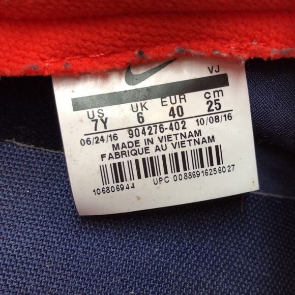 Nike Sock Dart Blue Running Shoes Sneakers Youth Size 7Y /‎ Women’s Sz 8.5 - Picture 9 of 11